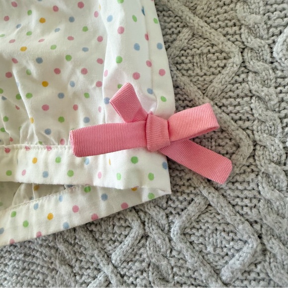 Smocked Pink Birthday Confetti Polkadot Shorts & Top Set - Picture 8 of 14